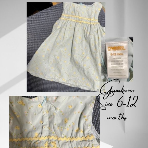 Gymboree Dress in blue & yellow size 6-12 months - Picture 1 of 1